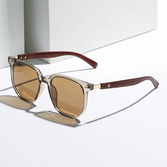 Gafas Solara™ – Estilo Madera & Cristal