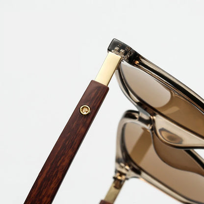 Gafas Solara™ – Estilo Madera & Cristal
